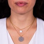 Collier double rangs duo doré et argenté
