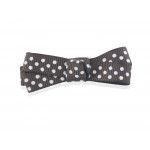 Barrette à pois marron