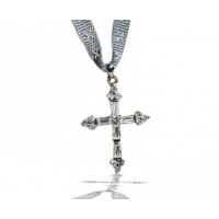 Pendentif scintillant croix latine cristal