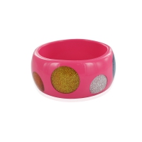 Bracelet manchette rose