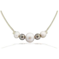 Collier Trio de perles de culture blanches