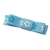 Barrette Fleurs bleues
