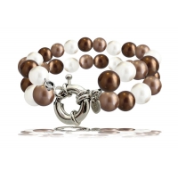 Bracelet Elégance perles de nacre dorées