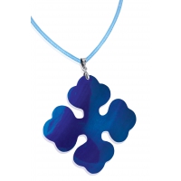 Pendentif Croix occitane bleue lagon