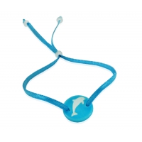 Bracelet dauphin bleu turquoise