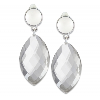 Boucles d'oreillles goutte de cristal élégance