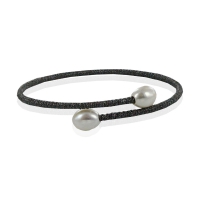 Bracelet jonc blanc élégance