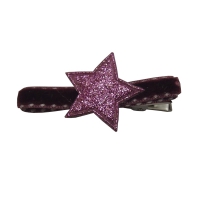 Barrette étoile rose