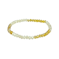Bracelet rivière duo de cristal doré