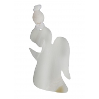 Pendentif en nacre Ange à graver blanc
