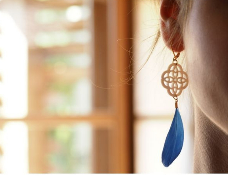 Perles de philippine boucles d'oreilles puces clip perles nacre